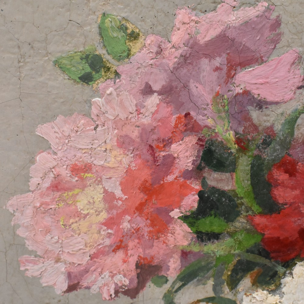 QF765 1a antique floral painting flower oil still life XX art deco.jpg